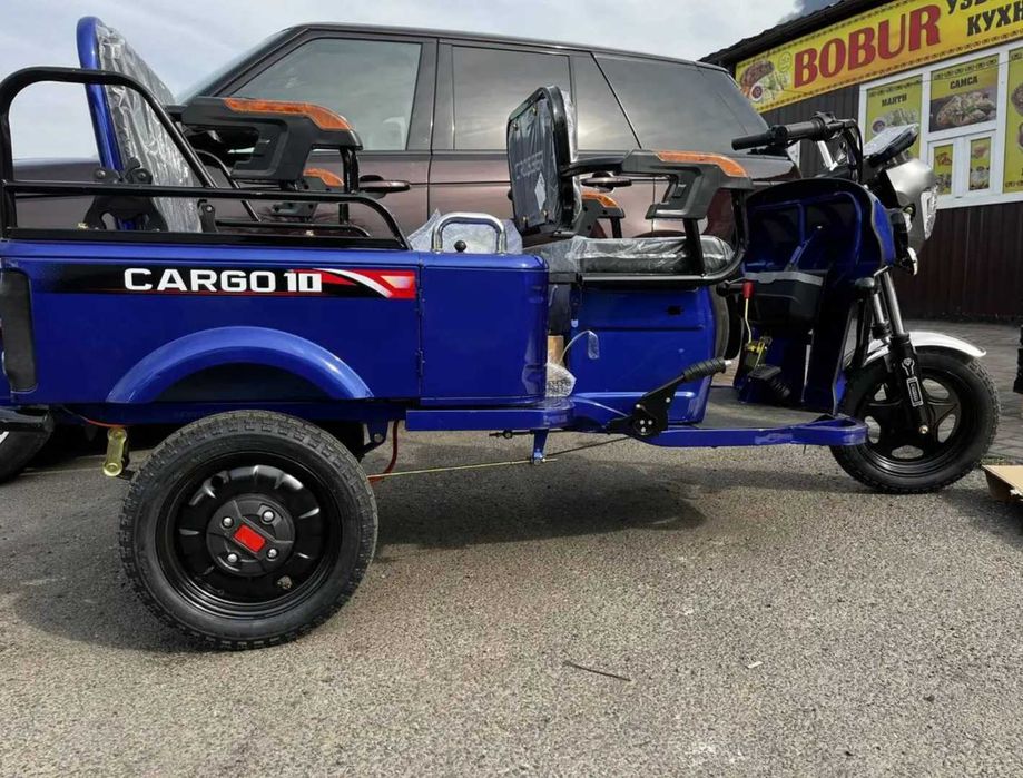 Электротрицикл трайк Crosser поднимет до 300 кг мощный  графеновая акб