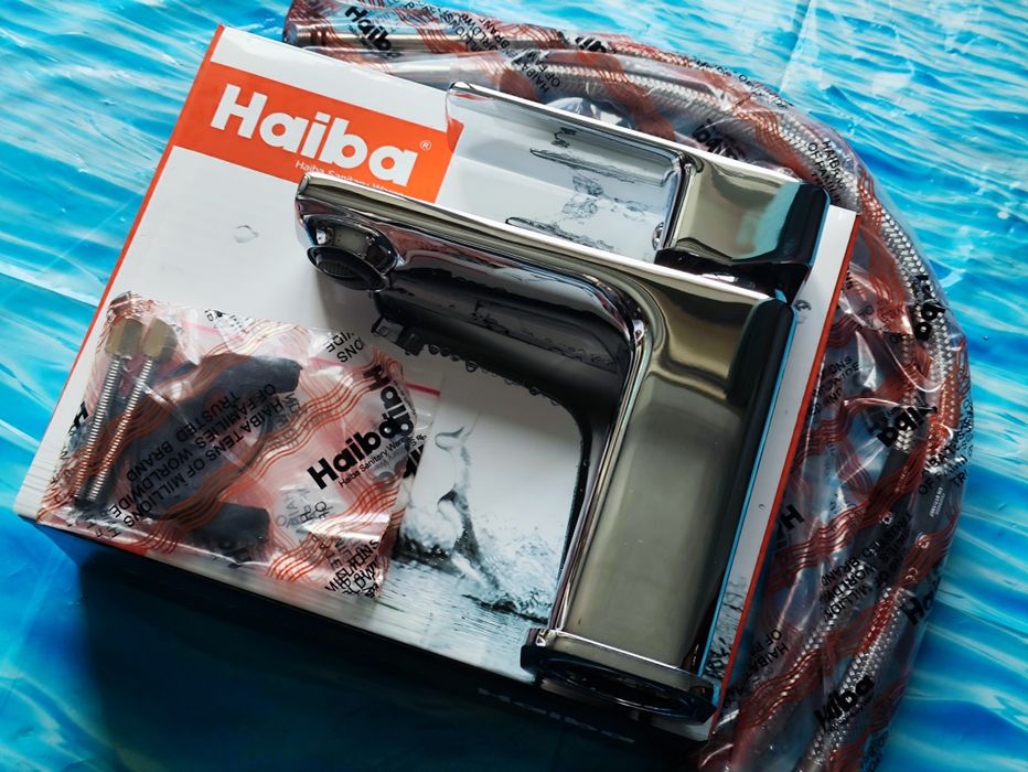 Смеситель для умывальника HAIBA KUBUS 001 100% латунь