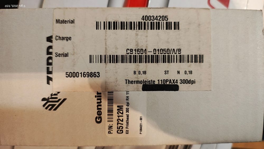 Głowica drukarki Zebra ZE500