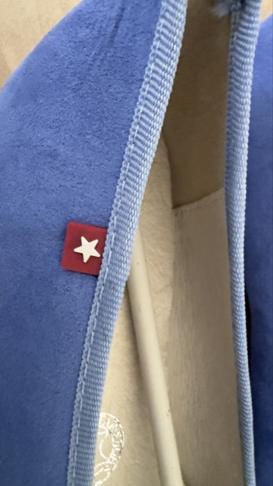 Piekne baleriny niebieskie Big Star 37 błękit błękitne nowe skóra naturalna