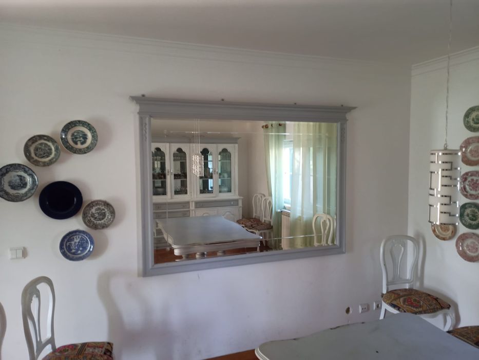 Conjunto móvel sala com espelho e mesa