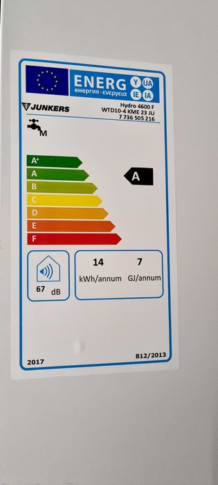 Esquentador Junkers gás natural 
Esquentador Junkers gás natural
