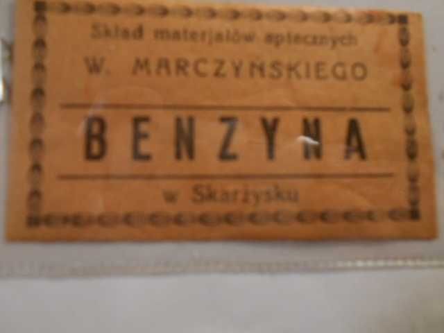 Etykiety ze Składu Materiałów Aptecznych - Skarżysko  W. Marczyński