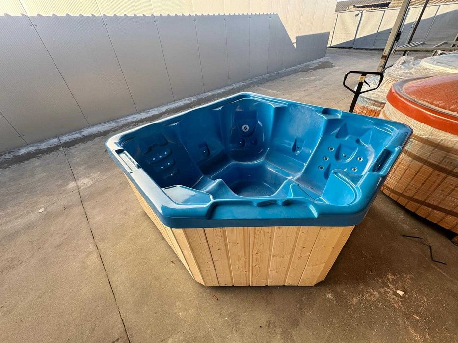 NOWOŚĆ balia jacuzzi basen moasaż piec pokrywa 2 LEZANKI transport