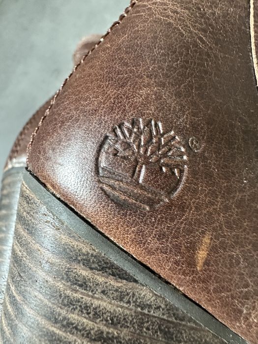 Botki czekoladowe / brazowe  za kostke Timberland 37,5 skorzane