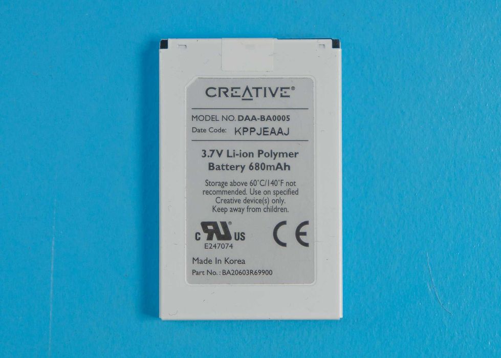 Akumulator Creative DAA-BA0005 3,7V Li - ion 680 mah ZEN