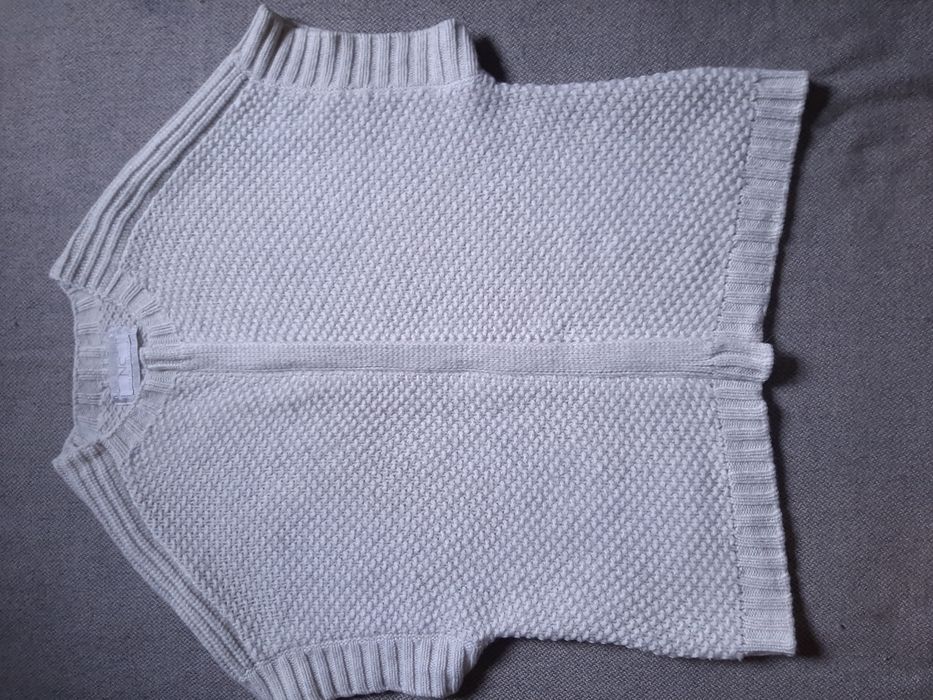 Sweter narzutka Nice Connection wełna kaszmir 42 XL