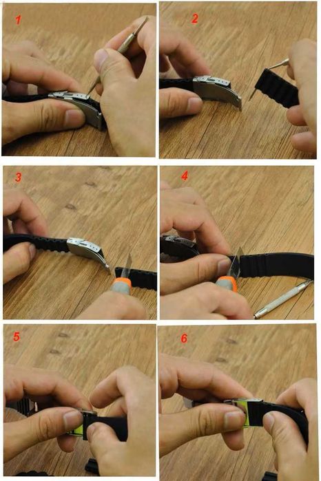 BRANSOLETKA PASEK DO ZEGARKA męskiego damskiego gumowa silikon 24 mm