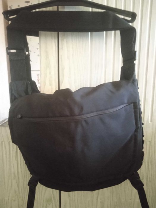 Сумка месенджер GAP оригінал НОВА Чорна нейлонова через плече