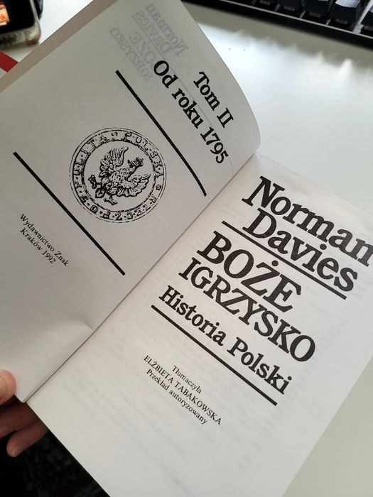 Boże Igrzysko Norman Davies tom I i II