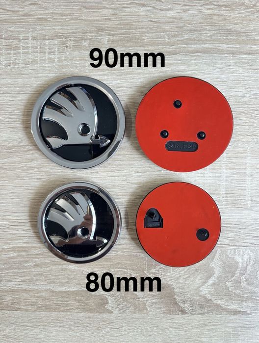 Símbolos Skoda Capõ Mala 90mm 88mm 80mm 79mm