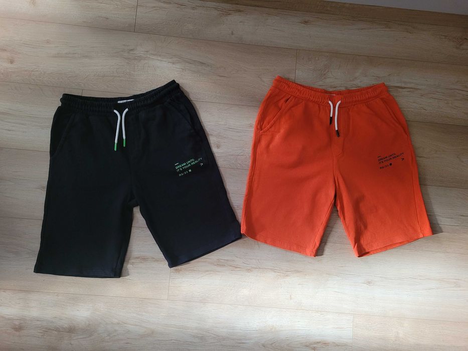 Krótkie spodenki RESERVED szorty bawełniane 164 cm dwie pary