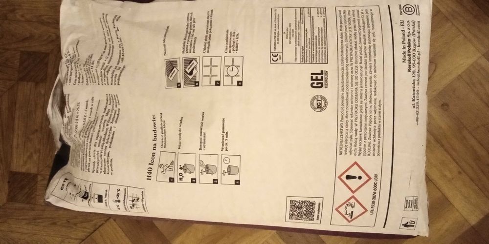 klej  żelowy kerakoll H40 Icon i klej gipsowy-T