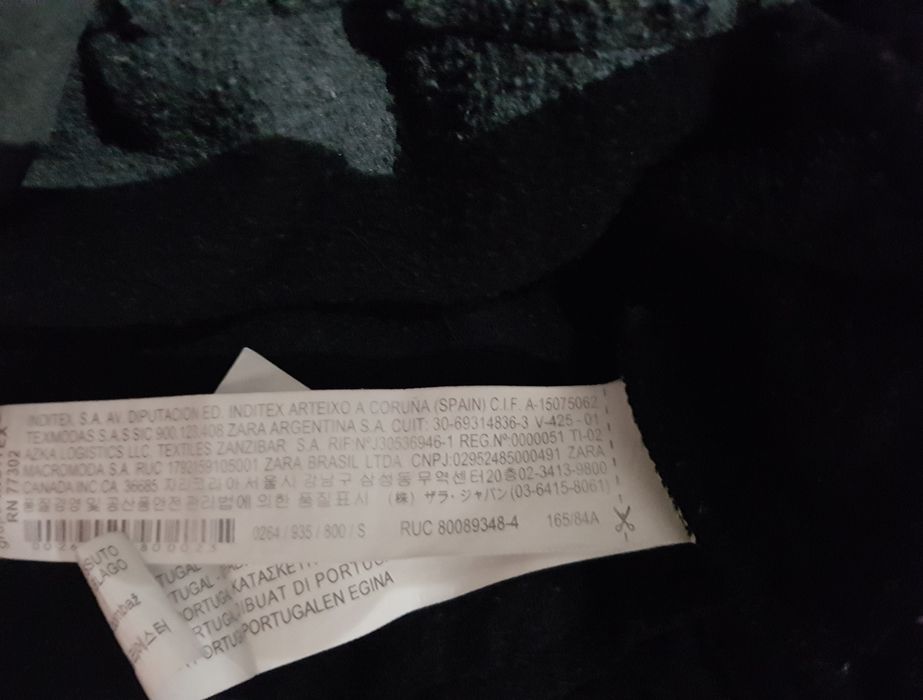 Zara bawełna bluza baskinka S