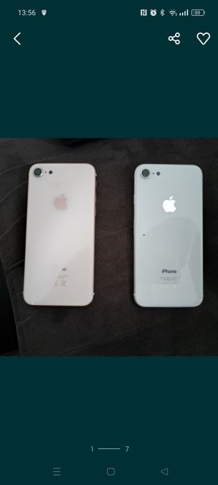 Korpus obudowa iPhone 8 biały i rozowy