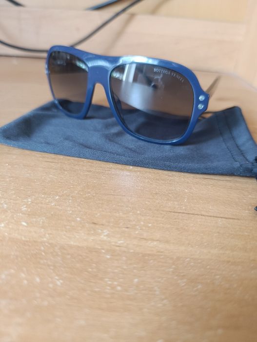 Okulary Bottega Veneta granatowe