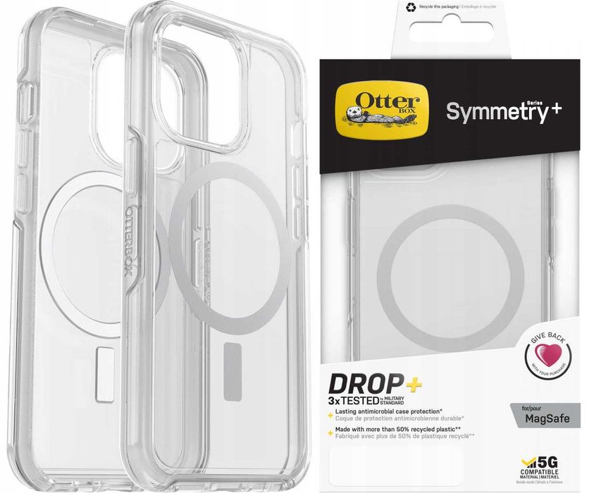 Otterbox Symmetry+ etui do iPhone 13 Pro magsafe mocne bezbarwne