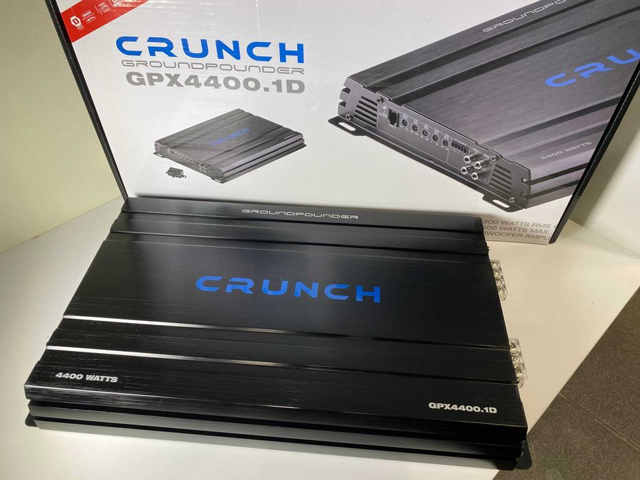 Crunch GPX4400.1D-wzmacniacz jednokanałowy EM-AUDIO Tomaszów Lub Wysyłka Gratis!!!