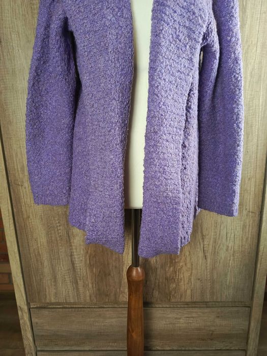 EWM kardigan damski fioletowy wool alpaca cozy 44 XXL