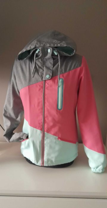 House ciekawa kurtka na polarze r. S mięta róż szary melanż