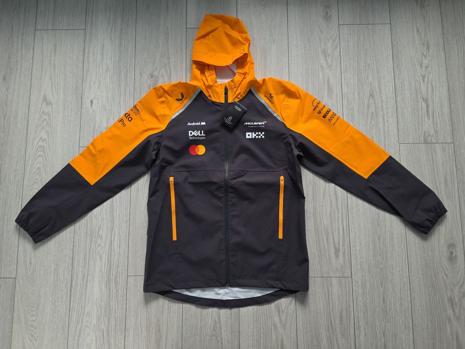 McLaren Formula 1 Team 2025, kurtka przeciwdeszczowa, wiatrówka, F1