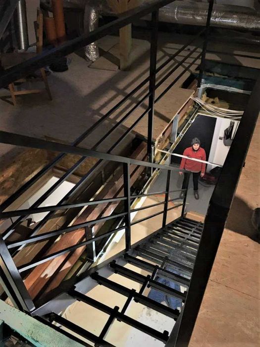 Schody stalowe, balustrady stalowe