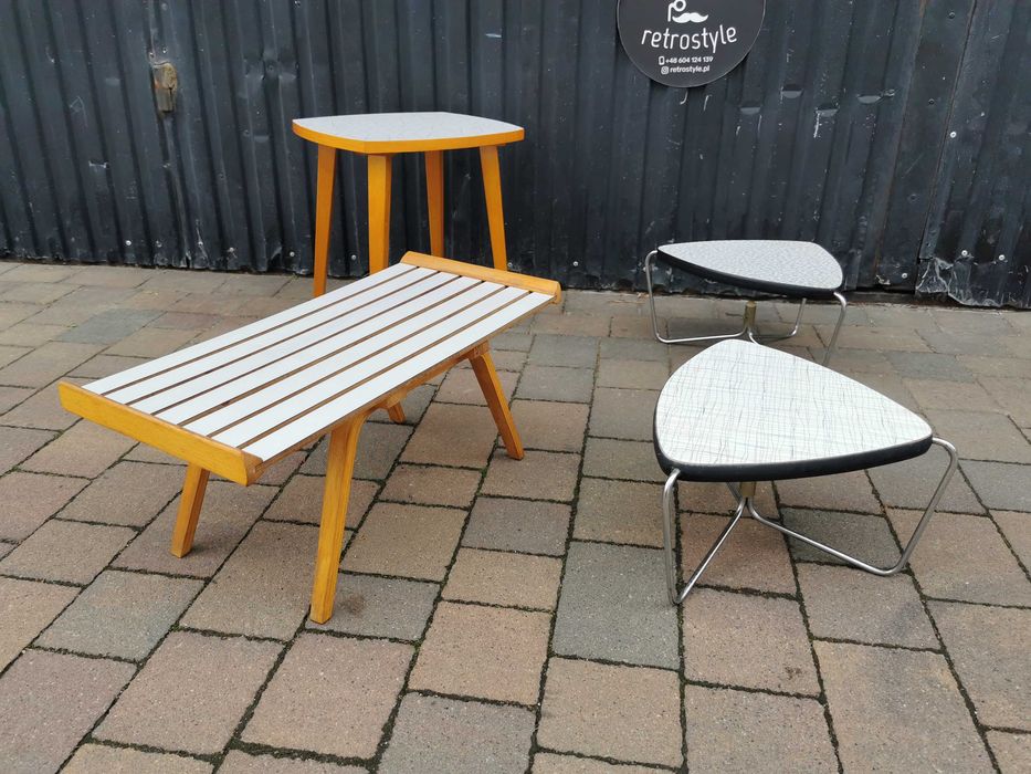 Designerski kwietnik, stojak pod kwiaty- Czechosłowacja '60-70'