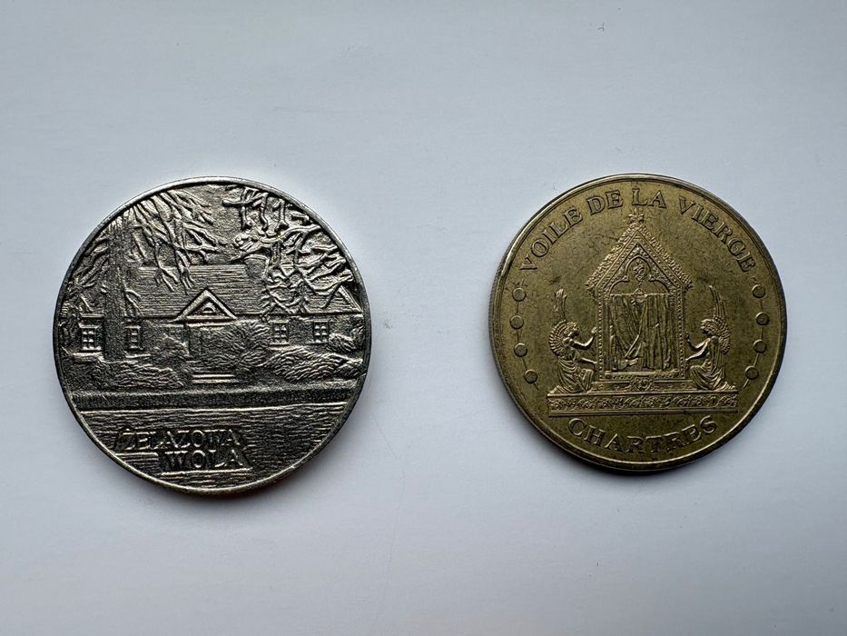 Dwa medale: Fryderyk Chopin + Chartres/Mennica Paryska
