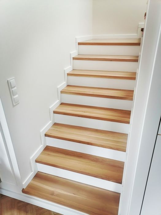 Schody dębowe listwy, trepy nakładki