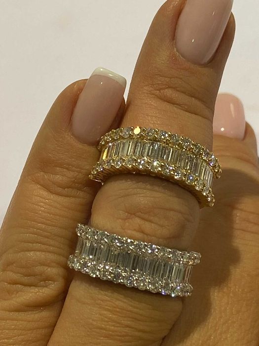Obrączka Infinity brylanty bagiety 2.30 CT