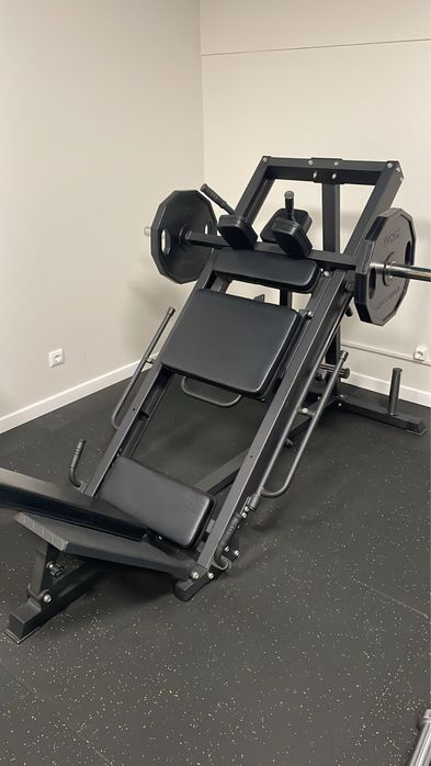 Leg press com pesos livres