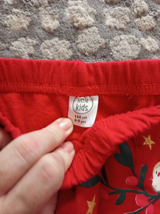 Czerwone getry dziewczęce 134 cm