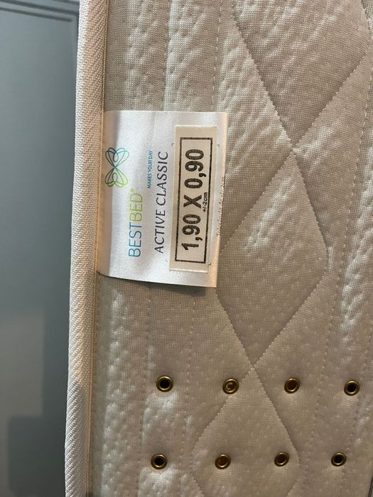 Colchão+ estrado de solteiro