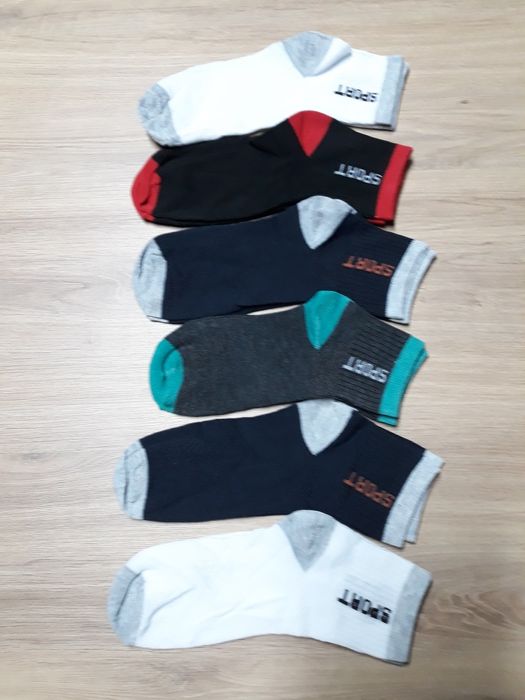 6 par skarpety męskie, chłopięce rozmiar 38-40