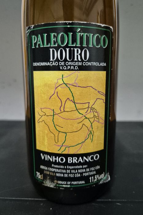 Garrafa vinho Paleolítico 1998 - Gravuras Foz Côa (vazia)