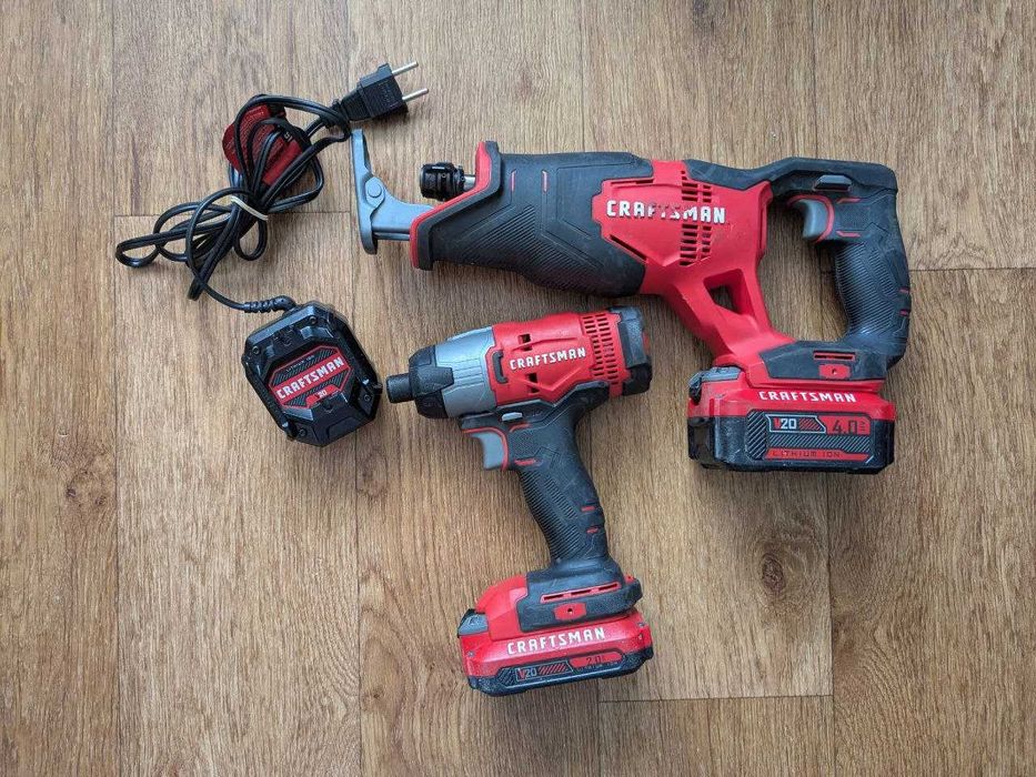 Шуруповерт/гайковерт и сабельная пила Craftsman V20