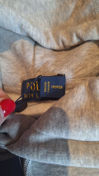 Polo Ralph Lauren bluza z misiem z kapturem S