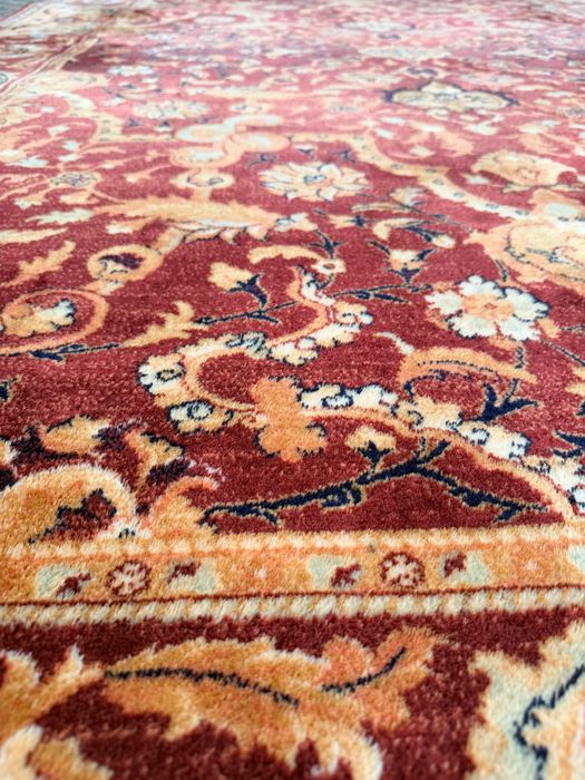 Dywan agnella agnus rejent 100% wełna woolmark burgund 2mx3m