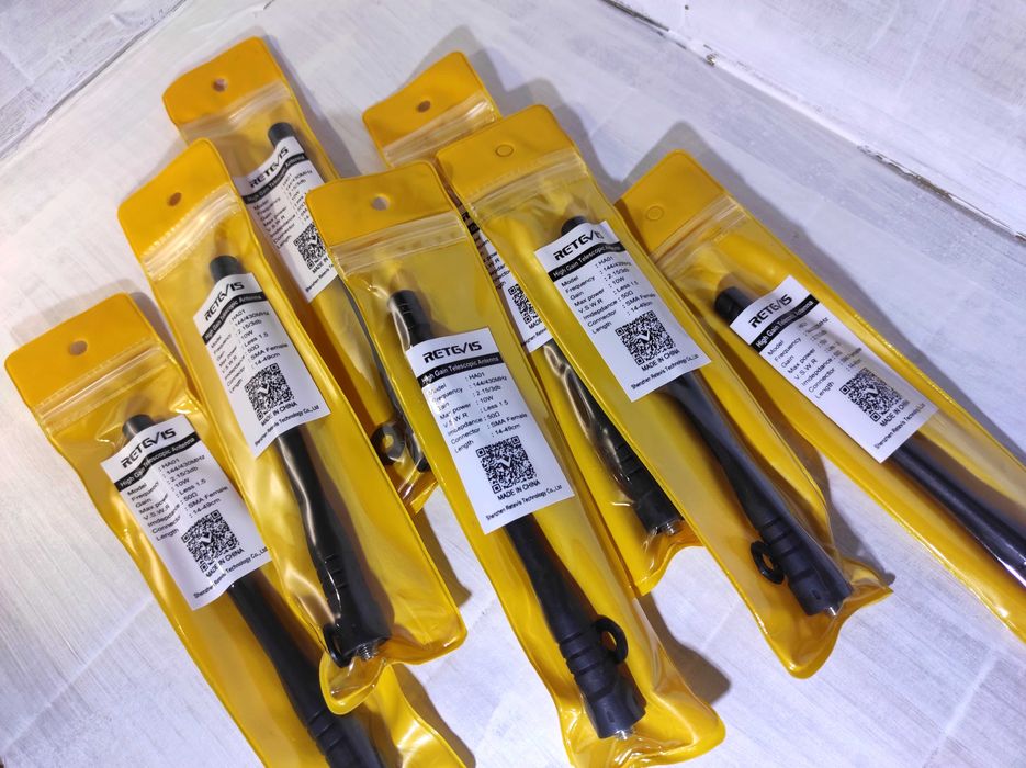 ••• Телескопическая Антенна Retevis HA01, 47см, [UHF\VHF] Для Рации