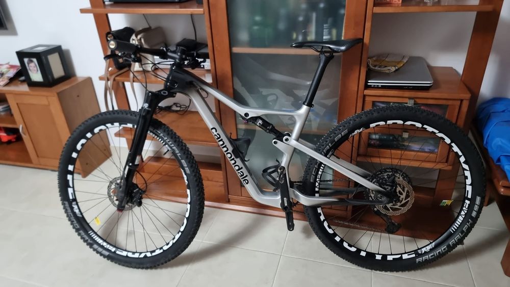 Quadro suspensão total cannondale scaplel carbon 3 mercurey MD