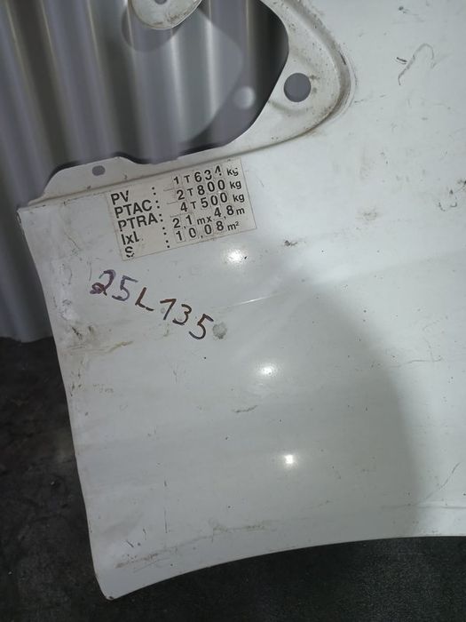 Guarda Lamas Ford Transit VI DIREITO  Branco F2