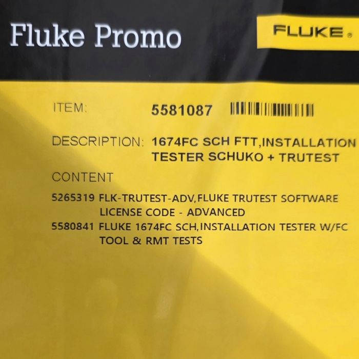 Fluke 1674 FC SCH + TRUTEST Original