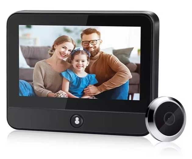 WiFi Відеовічко (Відеоглазок) з монітором 4.3" Tuya 3Mp 5000mAh Battery, виявлення руху