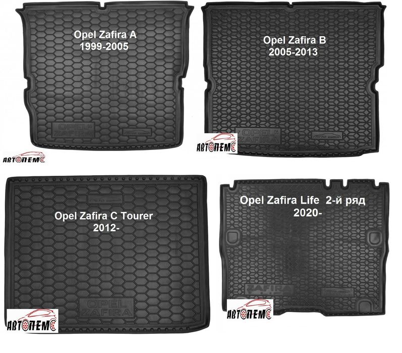 Коврик в багажник Opel Vectra Omega Mokka Meriva Insignia Grandland
