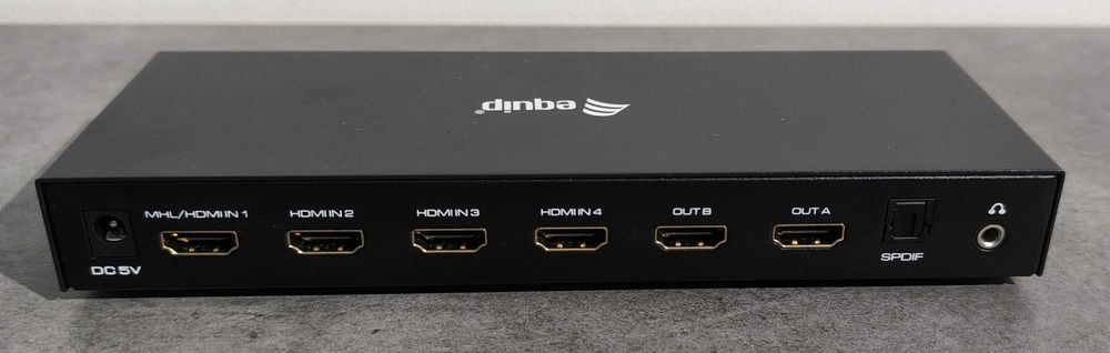 Matriz HDMI 4x2 Profissional | 4 Entradas / 2 Saídas | Comando - [LER DESCRIÇÃO]