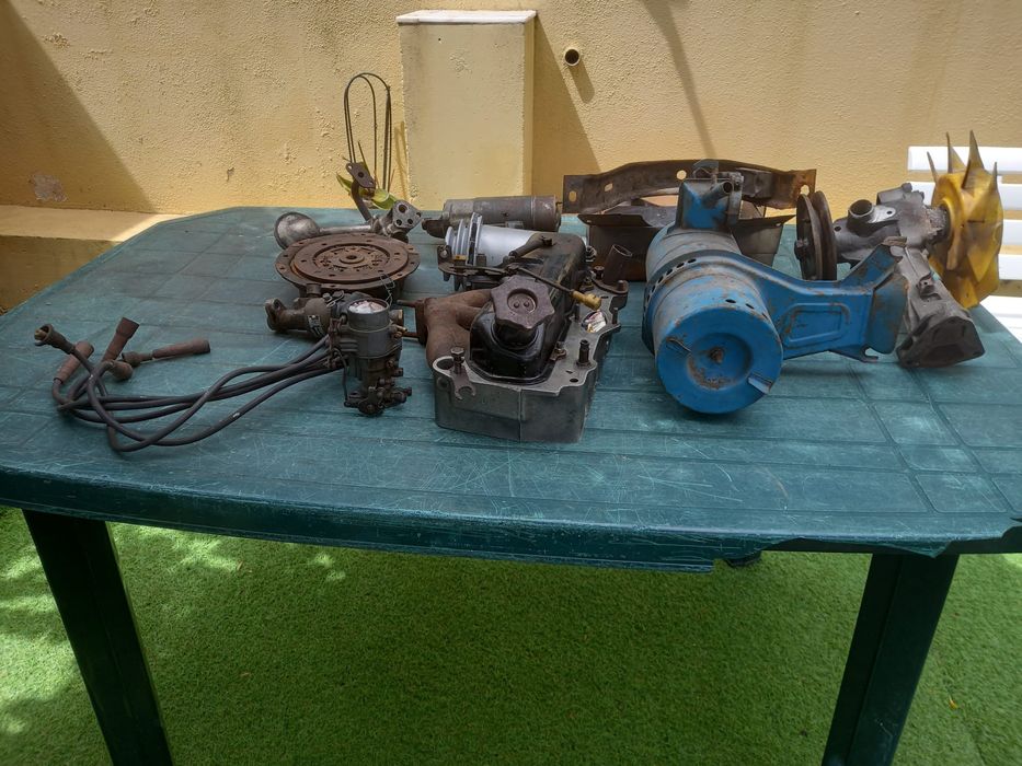Fiat 600 peças motor farolins