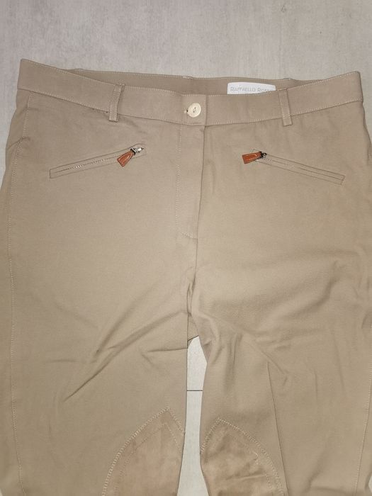 Raffaello Rossi l/xl nowe solidne bryczesy beżowe