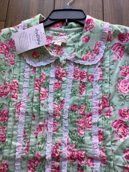 Lanz of Salzburg USA нова жіноча піжама фланель 100% бавовна розмір L