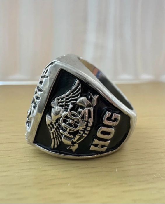 Anel Harley-Davidson FXSB HOG Prata Dourado