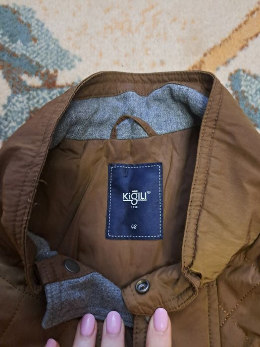 Чоловіча куртка демісезонна коричнева